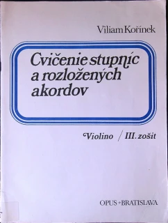 Cvičenie stupníc a rozložených akordov 3. zošit